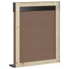 Bathroom Mirror with Shelf BERG Black 23.6"x4.7"x27.6" Solid Wood