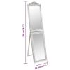 Free-Standing Mirror Silver 19.7"x78.7"