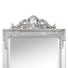 Free-Standing Mirror Silver 19.7"x78.7"