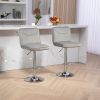 COOLMORE Bar Stools with Back and Footrest Counter Height Dining Chairs 2PC/SET