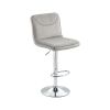 COOLMORE Bar Stools with Back and Footrest Counter Height Dining Chairs 2PC/SET